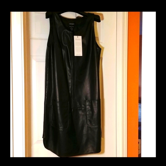 Danier Dresses & Skirts - 🌟 HOST PICK 🌟 NWT "DANIER" size M black leather tunic
